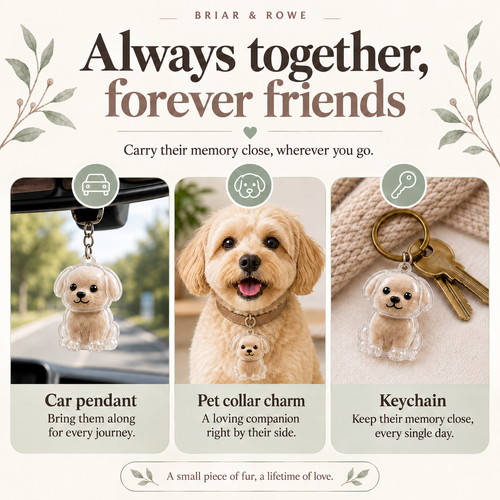 Furever With You - Pet Fur Keychain