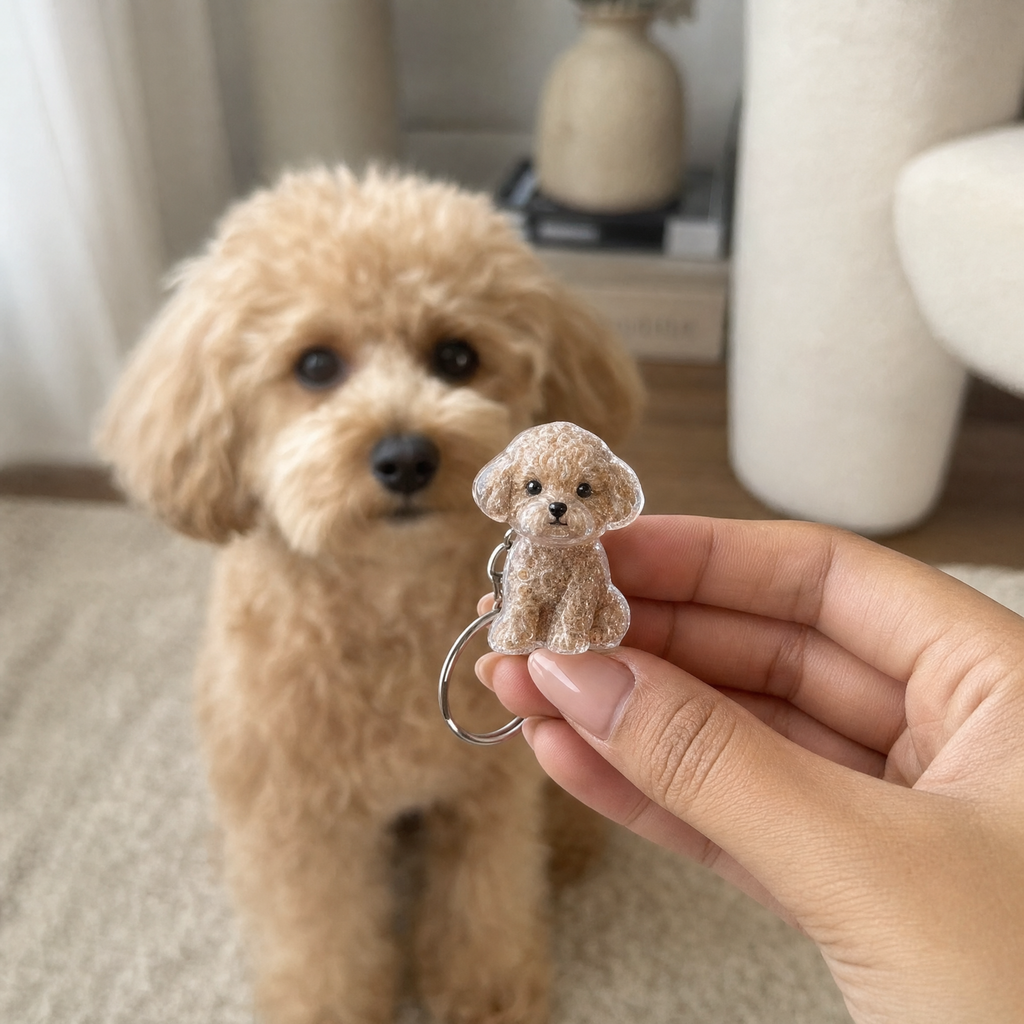 Furever With You - Pet Fur Keychain
