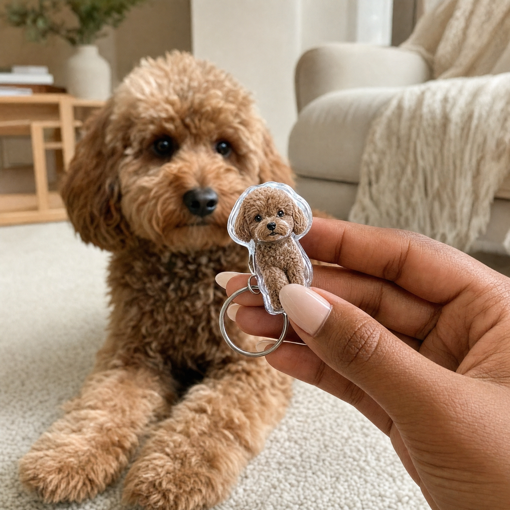 Furever With You - Pet Fur Keychain