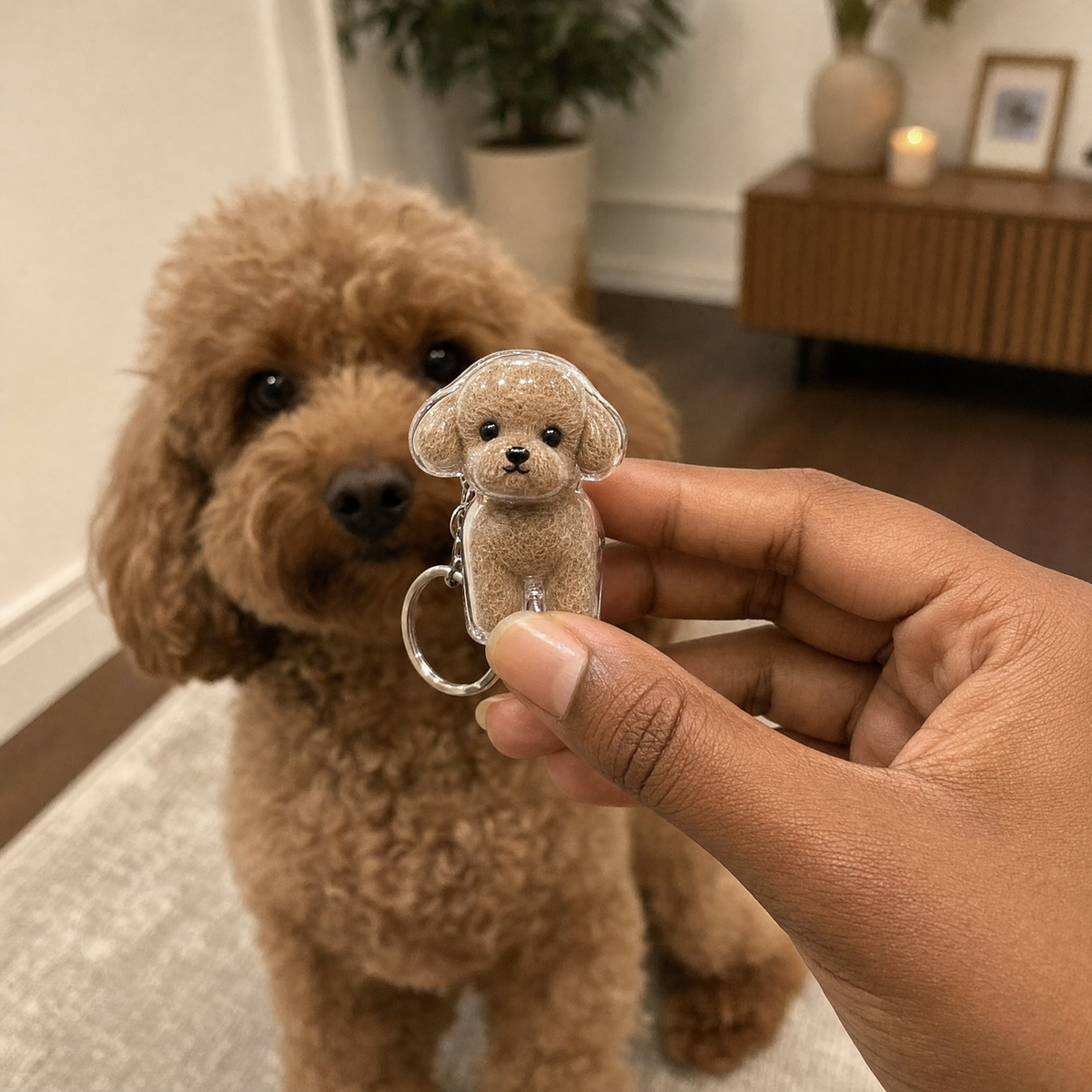 Furever With You - Pet Fur Keychain
