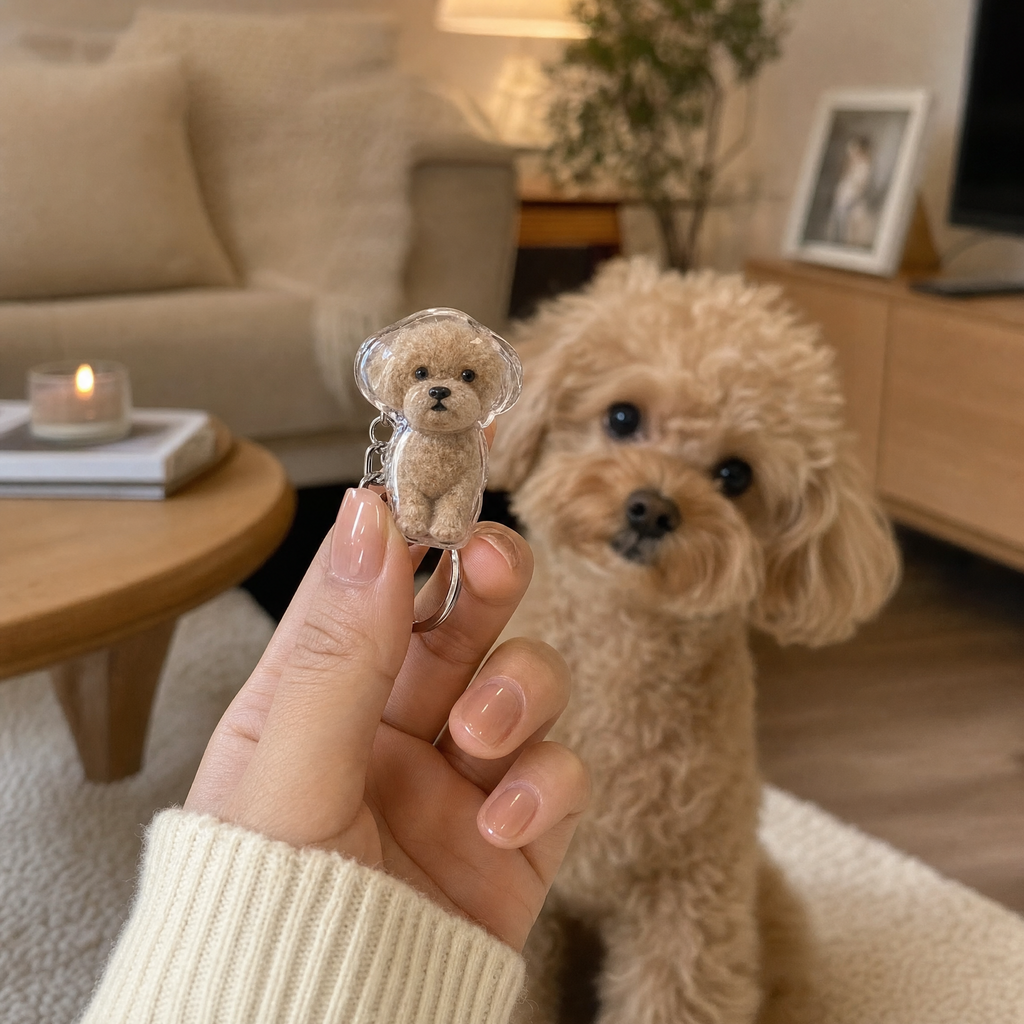Furever With You - Pet Fur Keychain