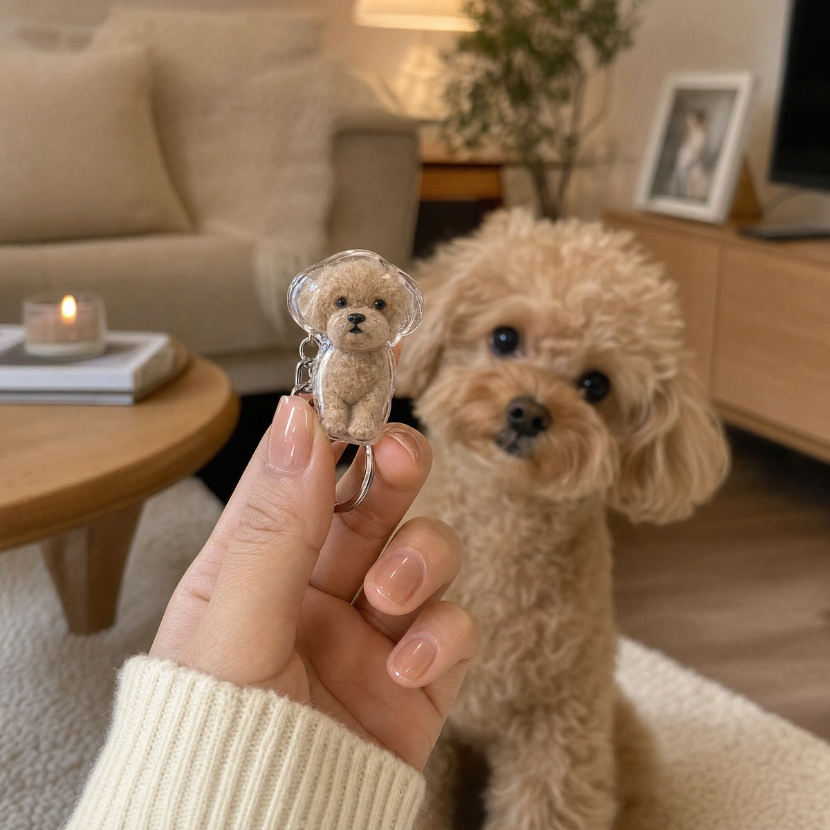 Furever With You - Pet Fur Keychain
